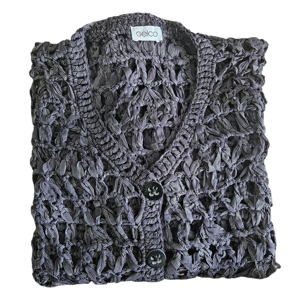 Women's Black Crochet Blouse